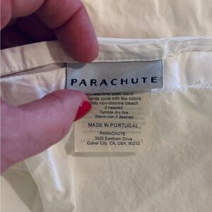 Parachute 100% Cotton White Sheet Set - Queen